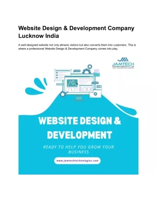 website design development company lucknow india