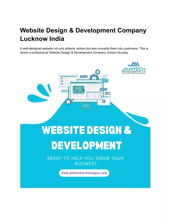 website design development company lucknow india