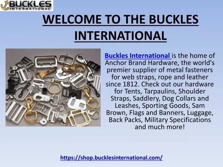 welcome to the buckles international