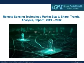 Remote Sensing Technology Market Size & Share, Trends, Analysis, Report | 2032