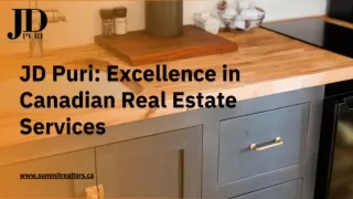 JD Puri Excellence in Canadian Real Estate Services