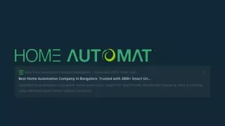 Home Automation security systems | Smart Home Solutions Bangalore