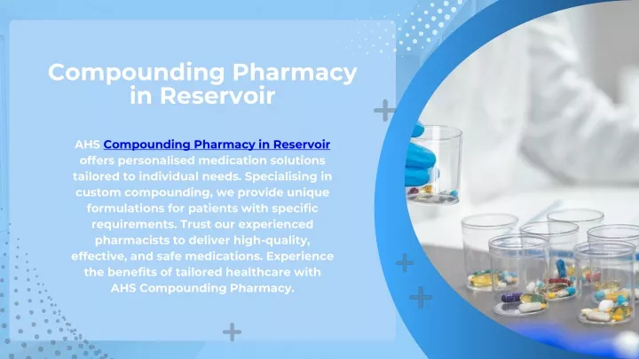 compounding pharmacy in reservoir