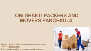 om shakti packers and movers panchkula