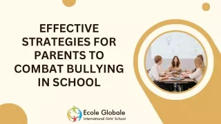 effective strategies for parents to combat
