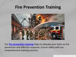 Fire Prevention Training