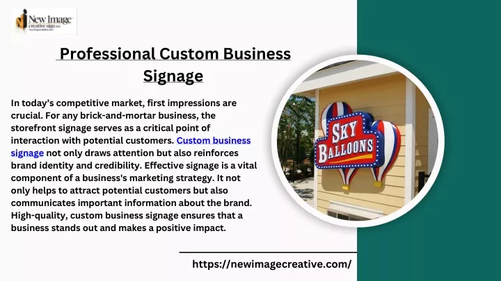 professional custom business signage