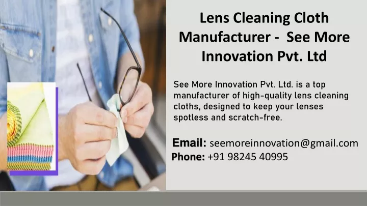 lens cleaning cloth manufacturer see more