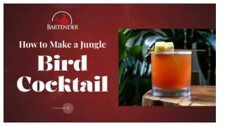 How to Make a Jungle Bird Cocktail