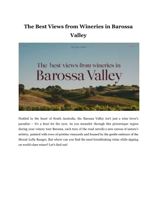 the best views from wineries in barossa