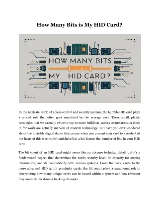 how many bits is my hid card