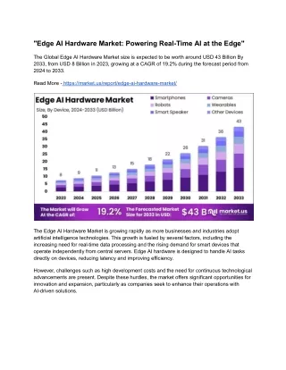 edge ai hardware market powering real time