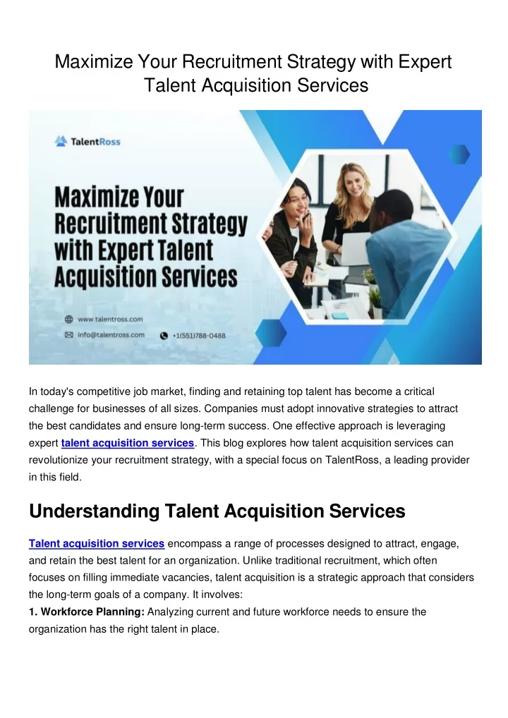 maximize your recruitment strategy with expert