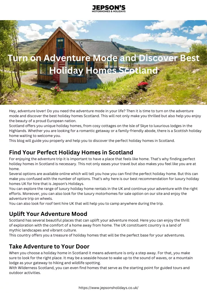 turn on adventure mode and discover best holiday