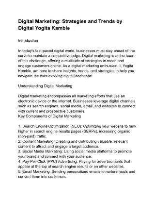 Digital Yogita Blog - Google Docs