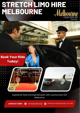 Stretch Limo Hire Services in Melbourne, Australia