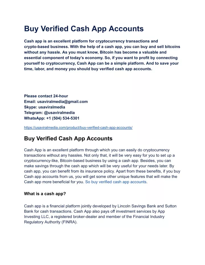 buy verified cash app accounts