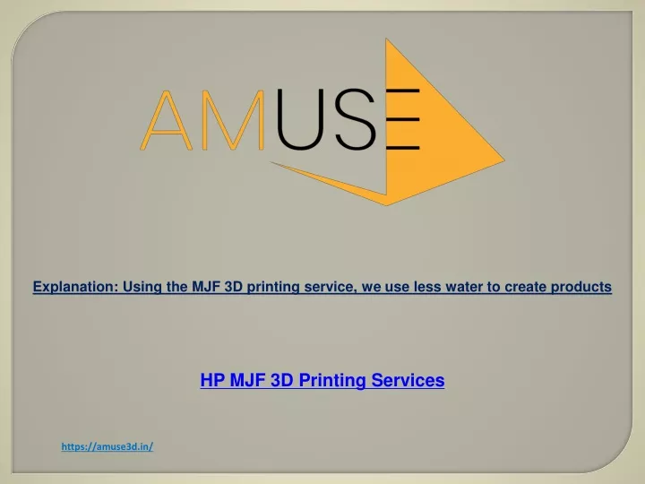 explanation using the mjf 3d printing service