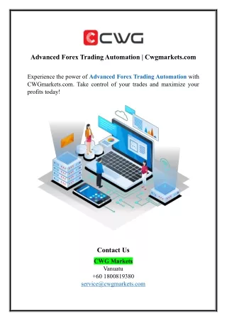 advanced forex trading automation cwgmarkets com