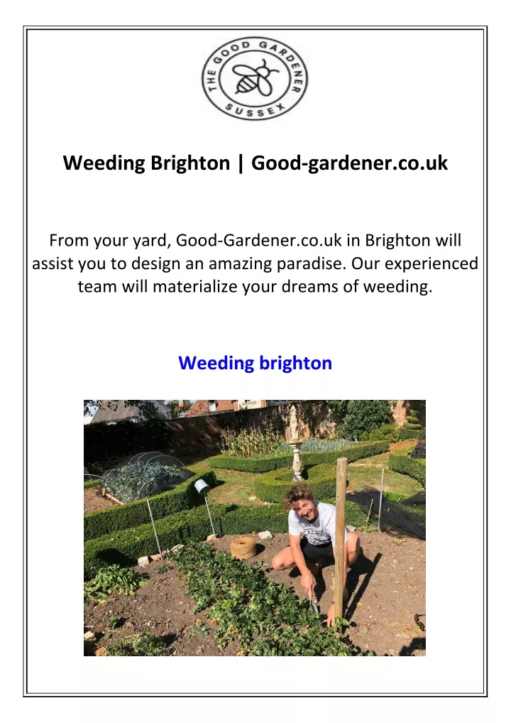 weeding brighton good gardener co uk