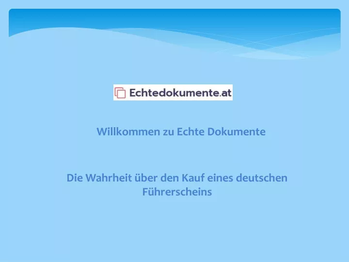 willkommen zu echte dokumente