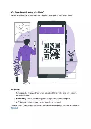 Why Choose Kavach QR for Your Safety Needs
