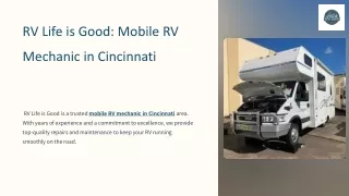 Discover the best Mobile RV Mechanic in Cincinnati for your RV repair