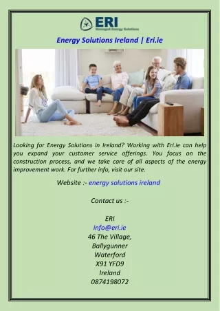 Energy Solutions Ireland  Eri.ie