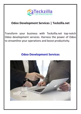 Odoo Development Services Teckzilla.net