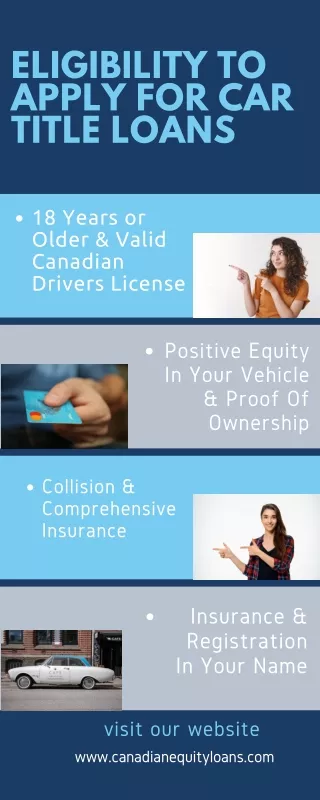 ELIGIBILITY TO APPLY FOR CAR TITLE LOANSBecoming Great Entrepreneurs