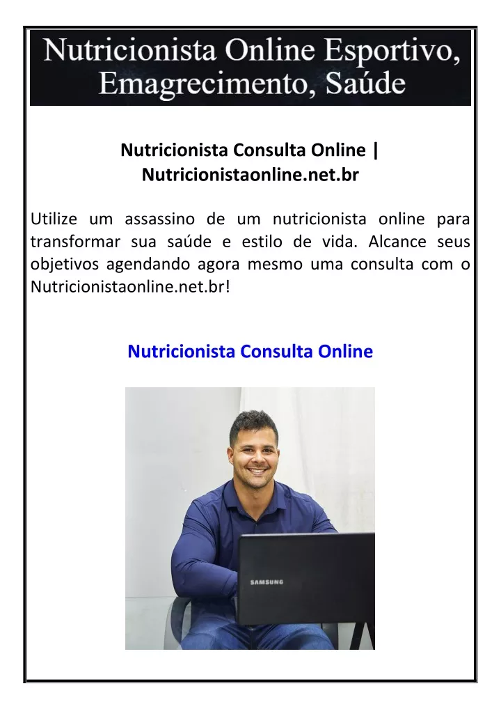 nutricionista consulta online nutricionistaonline