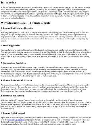 The Benefits of Mulching for Healthy And Balanced Vegetation as well as Landscap