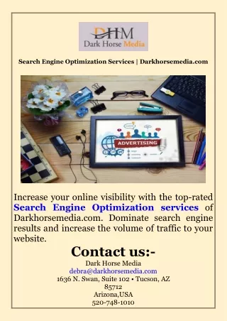 Search Engine Optimization Services  Darkhorsemedia.com
