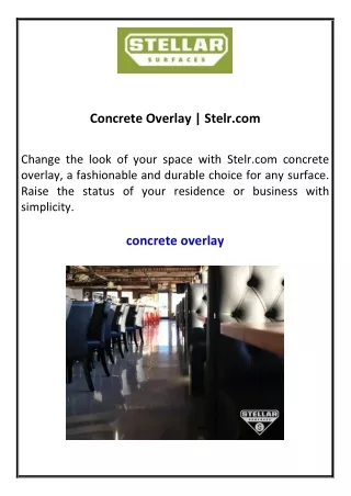 concrete overlay stelr com