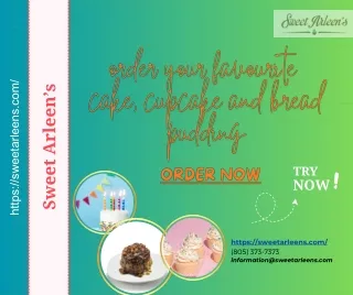 order your favourite cake cupcake and bread pudding | Sweet Arleen's