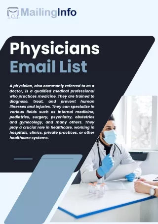 physicians email list