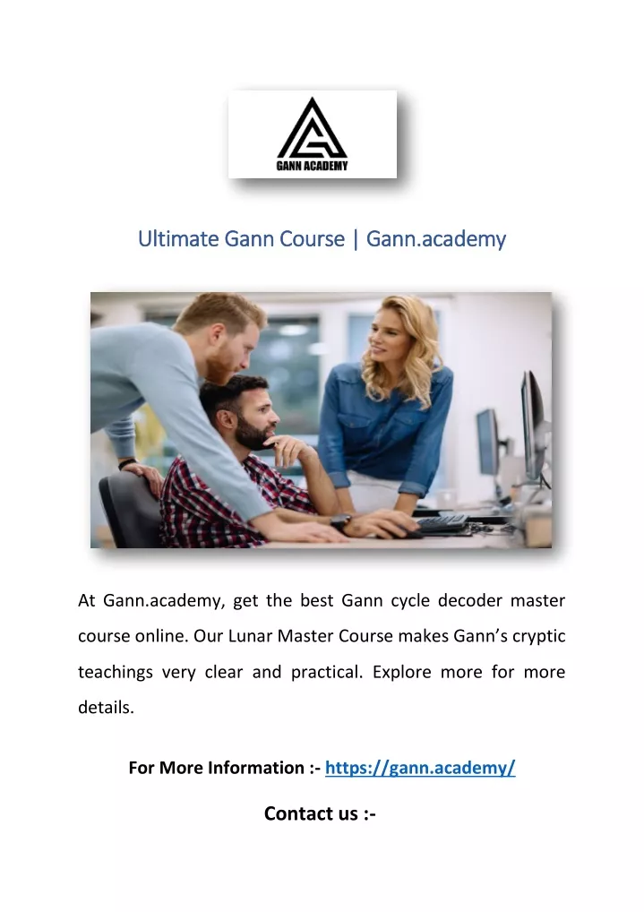 ultimate gann course gann academy ultimate gann