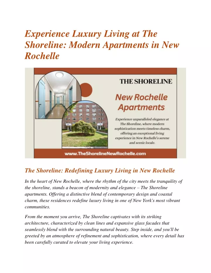 experience luxury living at the shoreline modern