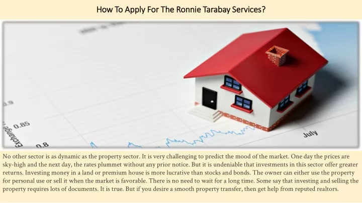 how to apply for the ronnie tarabay services