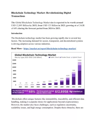 blockchain technology market revolutionizing