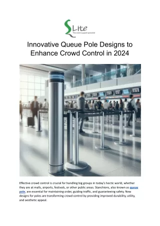 Innovative Queue Pole Designs to Enhance Crowd Control in 2024