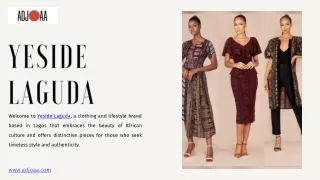 Yeside Laguda: Embrace Authentic African Fashion – Shop from ADJOAA