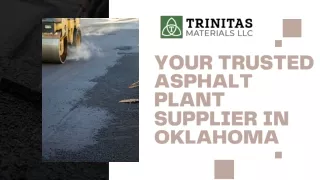 Your Trusted Asphalt Plant Supplier in Oklahoma