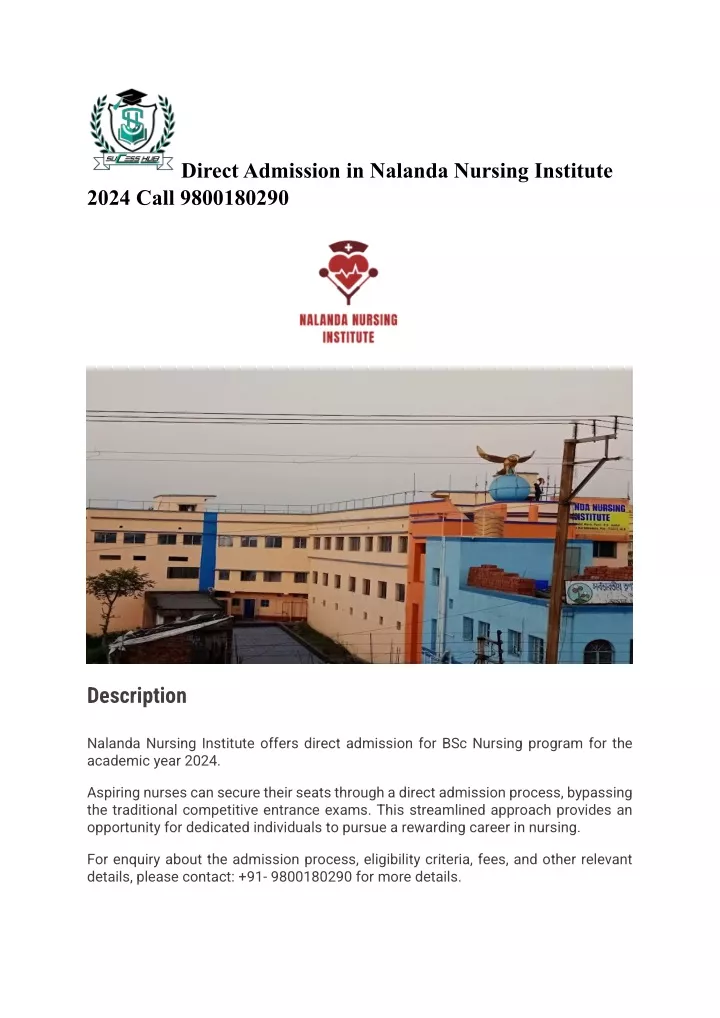 direct admission in nalanda nursing institute