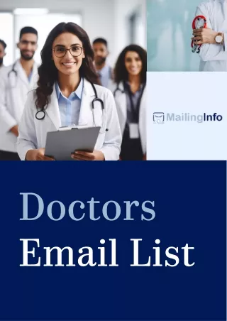Doctors Email List | Top Doctors Mailing List By Specialty