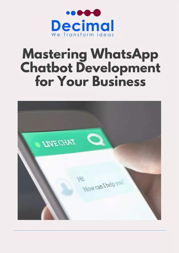 mastering whatsapp chatbot development for your