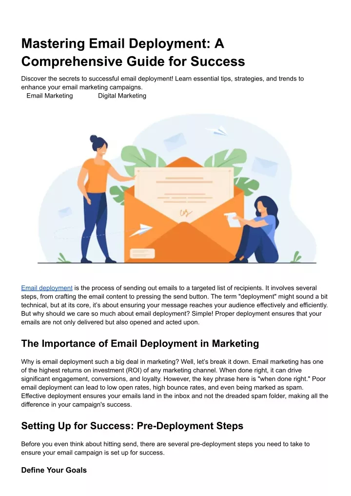 mastering email deployment a comprehensive guide