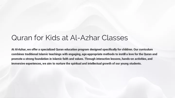 quran for kids at al azhar classes