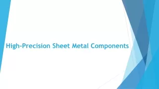 Precision Engineered: The Best in High-Precision Sheet Metal Components