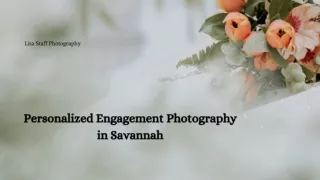 Personalized Engagement Photography in Savannah